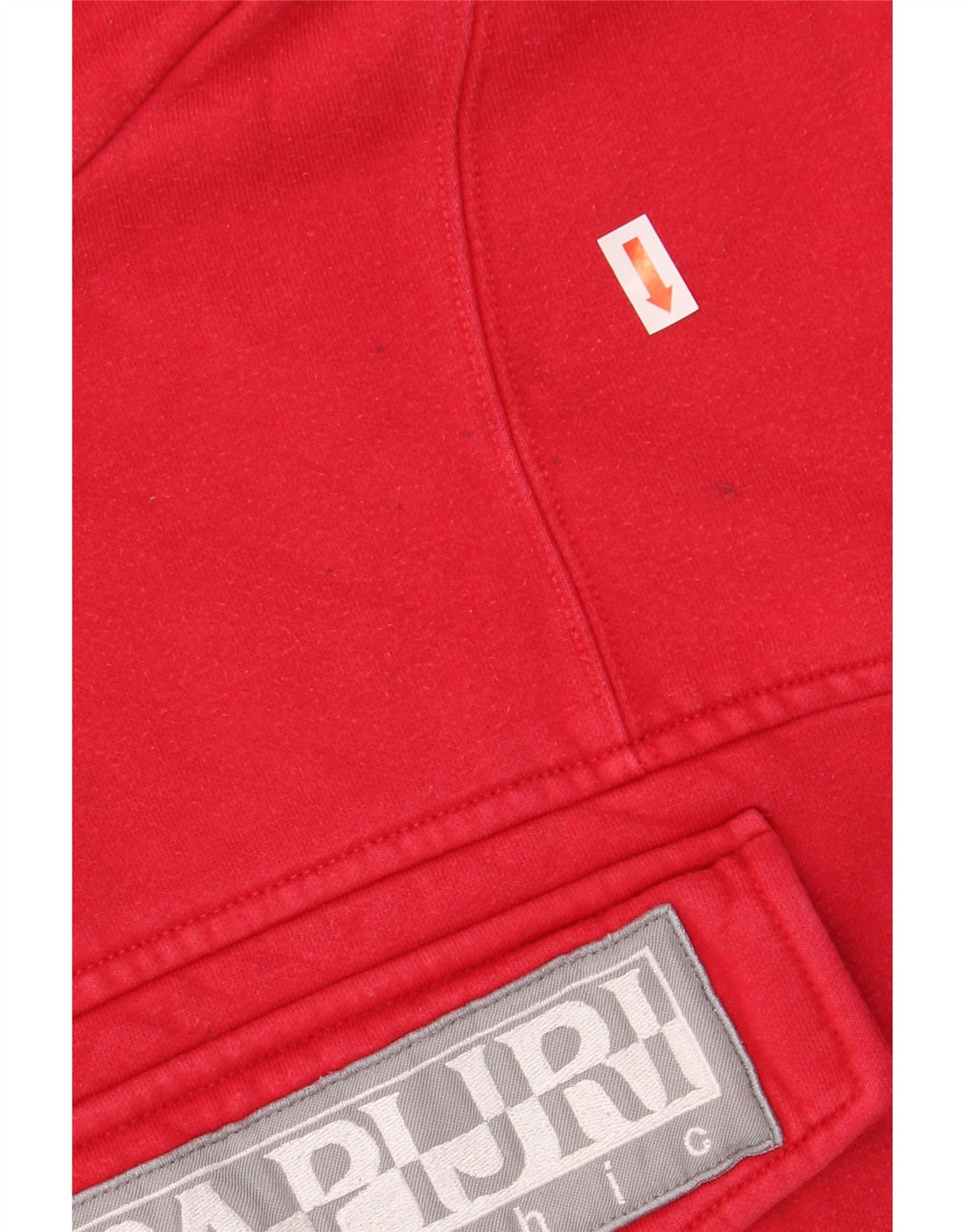 Maglione con cappuccio grafico da uomo NAPAPIJRI in cotone rosso medio