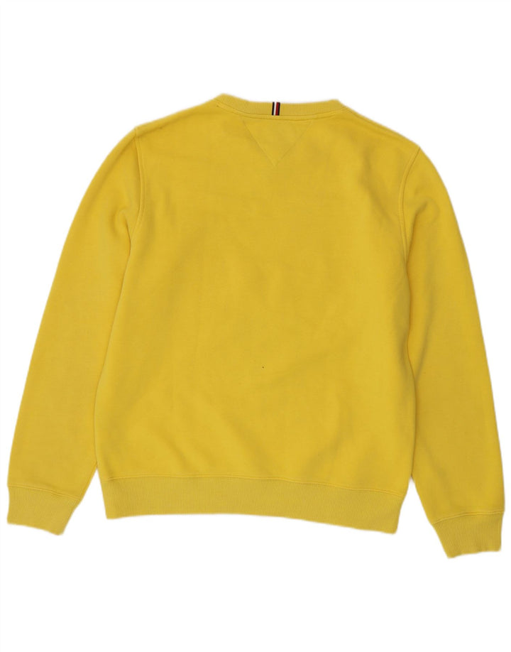 Tommy Hilfiger Uomo Felpa grafica Maglione Cotone giallo medio