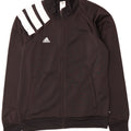 Giacca da ginnastica da uomo Adidas, giacca grande, in poliestere color block nero