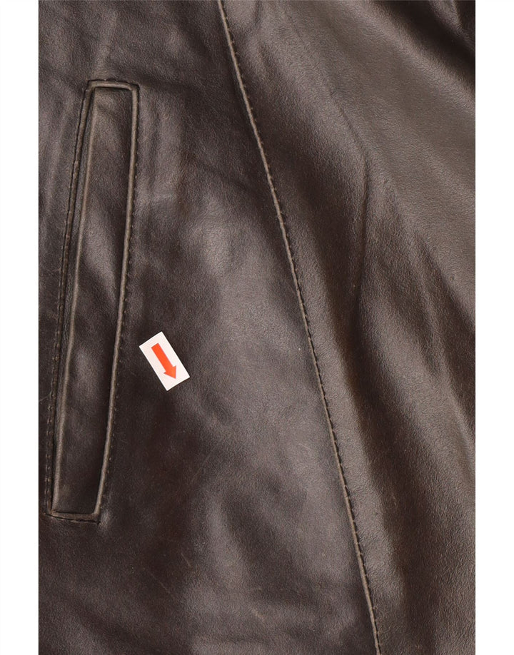 Giacca in pelle da uomo SORBINO UK 42 XL Grigio