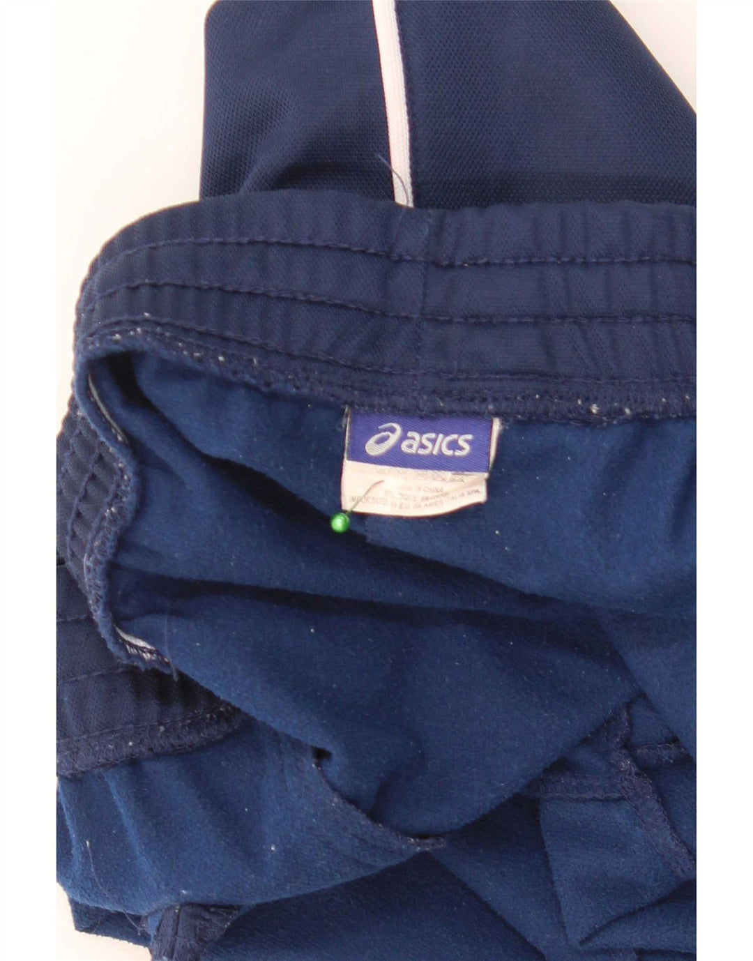 Pantaloni da tuta da uomo Asics grandi in poliestere blu navy