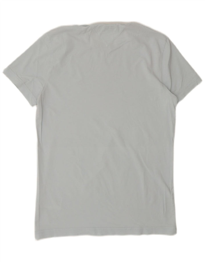 TOMMY HILFIGER T-shirt extra slim da uomo Top piccolo in cotone blu