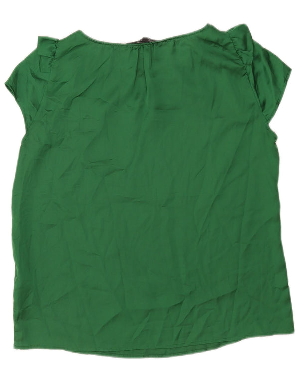 Camicetta da donna Zara Top UK 14 grande poliestere verde