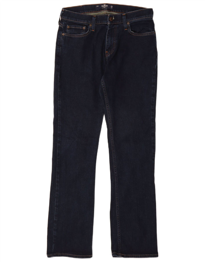 Jeans Bootcut da donna HOLLISTER W30 L32 cotone blu navy