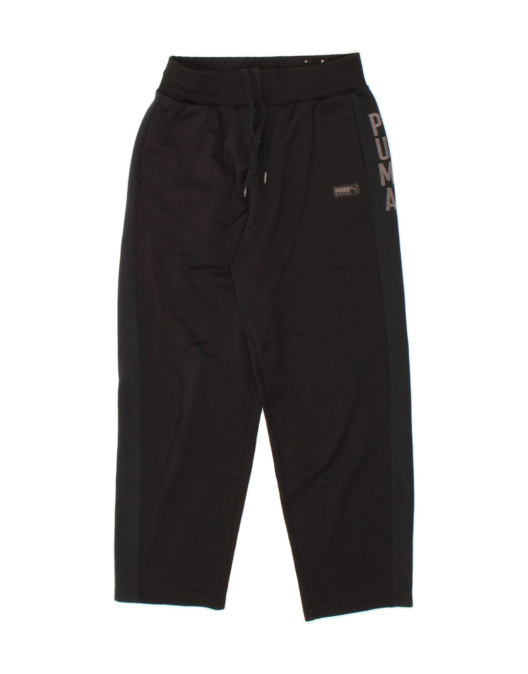 PUMA Womens Graphic Tracksuit Trousers UK 10 Small Black Colourblock Vintage Puma and Second-Hand Puma from Messina Hembry 