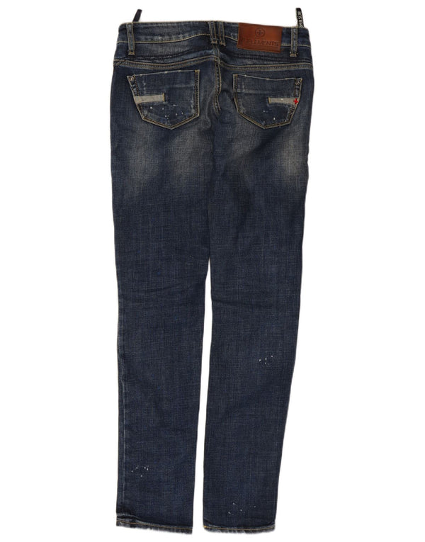 Jeans skinny effetto invecchiato da donna Zu Elements W26 L30 cotone blu