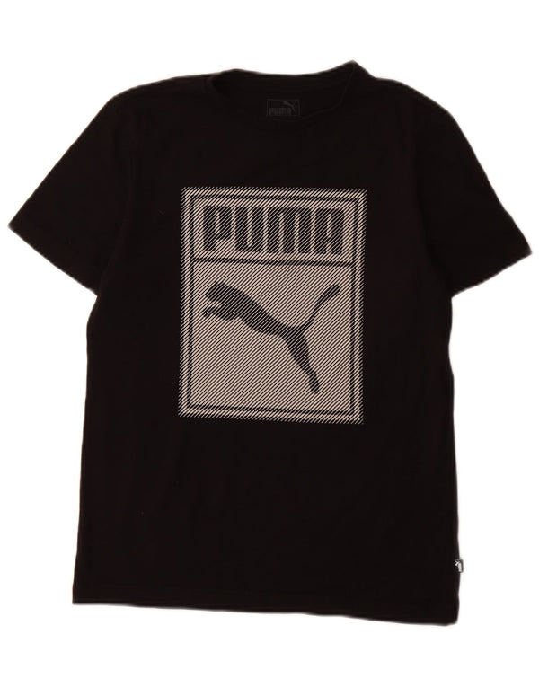 Maglietta grafica Puma da bambino 13-14 anni in cotone nero