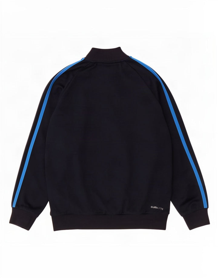 Giacca da tuta Adidas Clima 365 da ragazzo 7-8 anni in poliestere blu navy