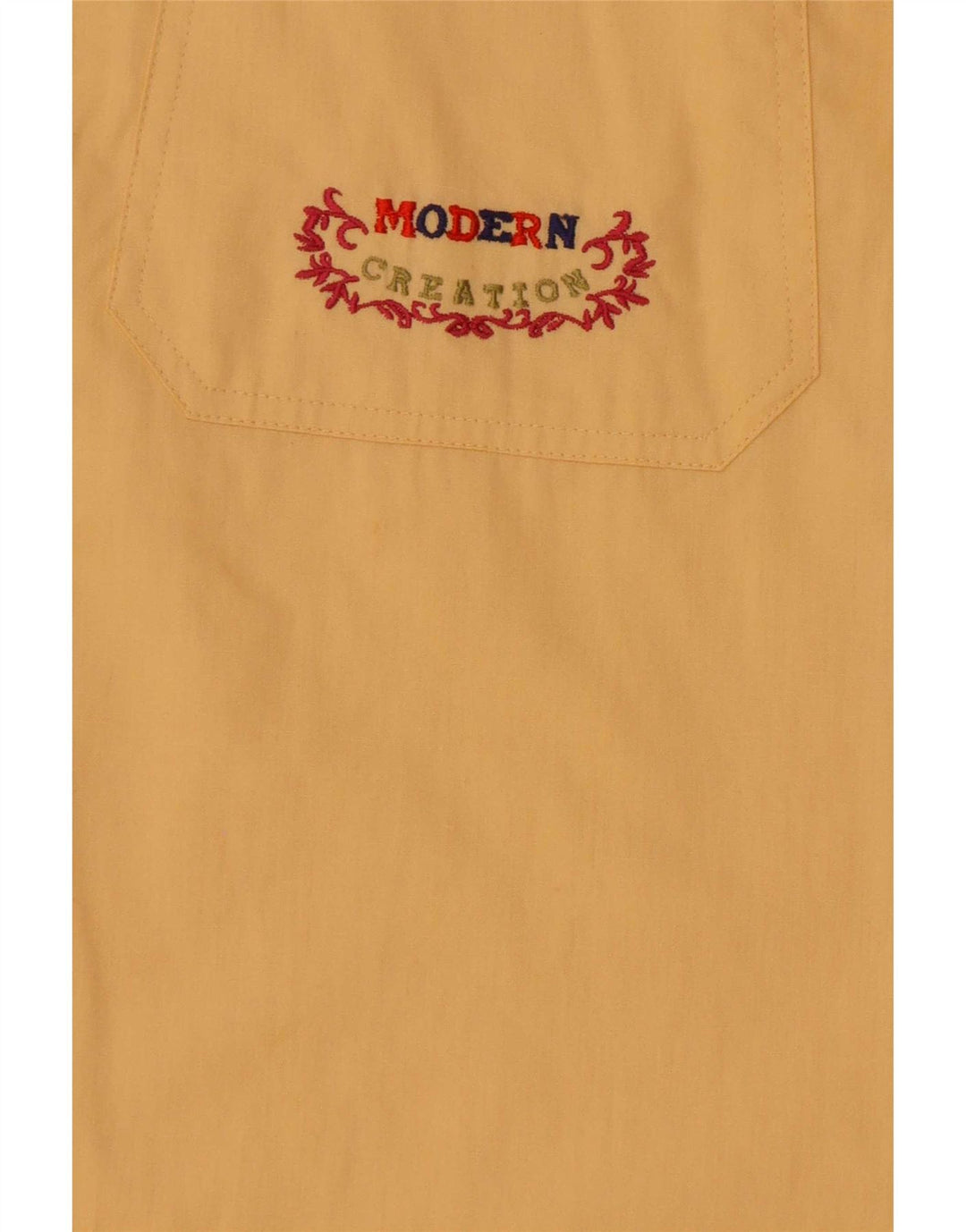 Camicia vintage da donna ampia vestibilità EU 38 cotone giallo medio