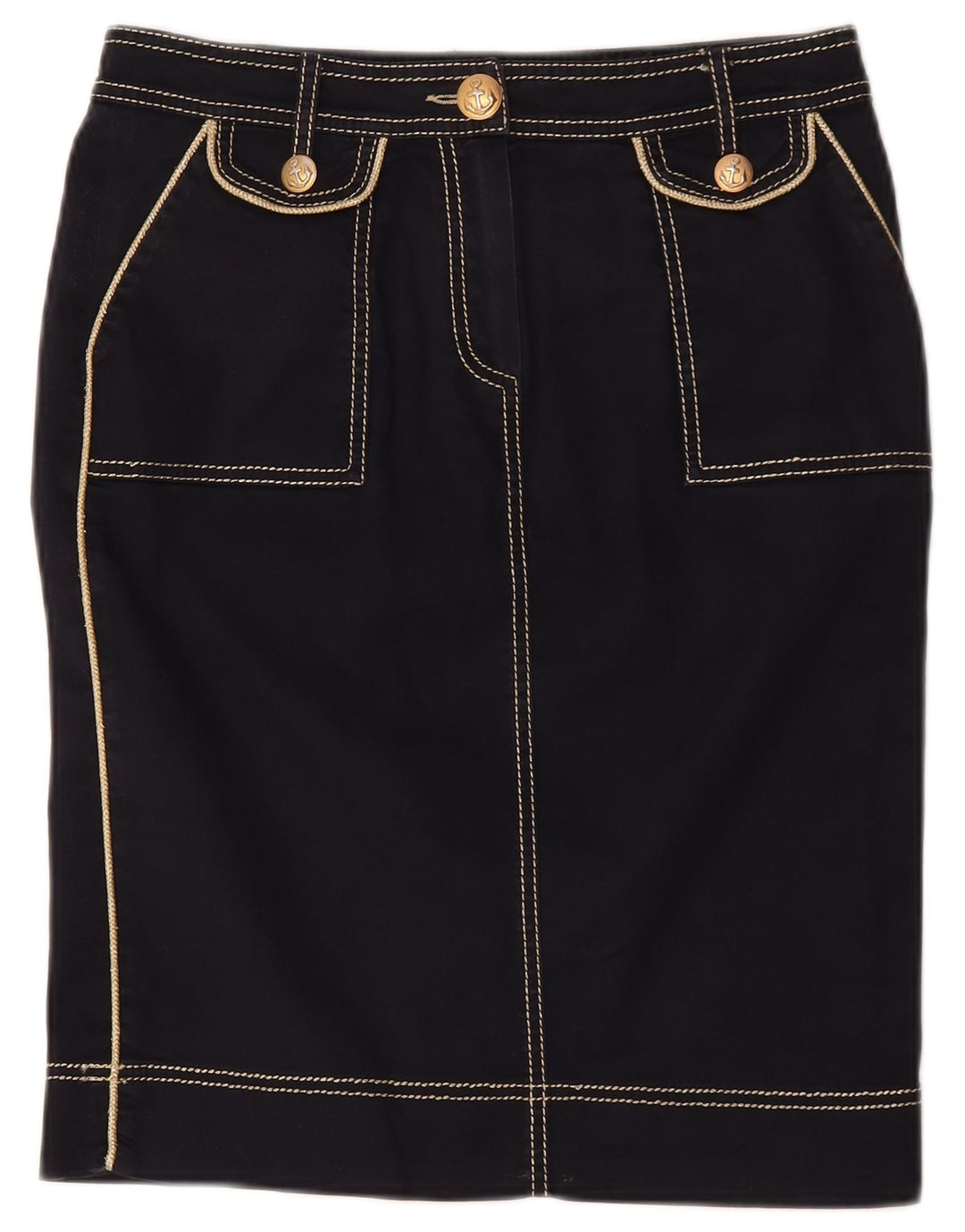 Gonna in denim da donna Clips W30 cotone blu navy medio