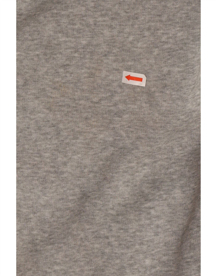 Felpa con cappuccio da uomo Nike in cotone grigio medio