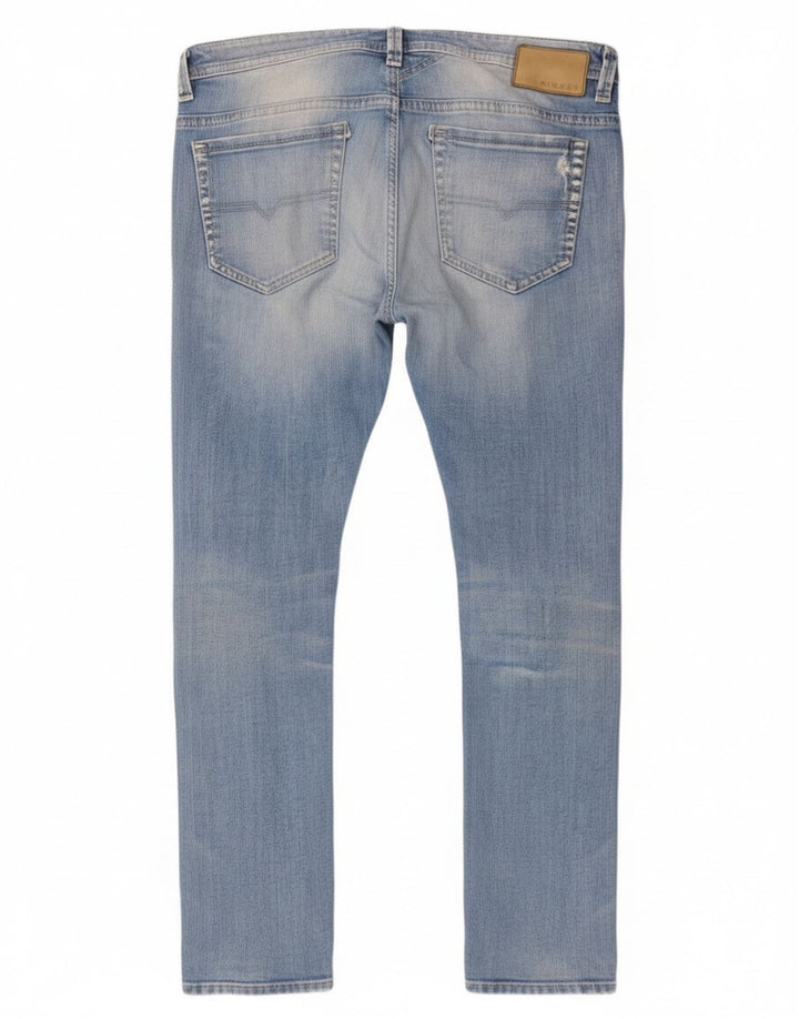 Jeans slim da uomo Diesel Thavar W34 L32 in cotone blu