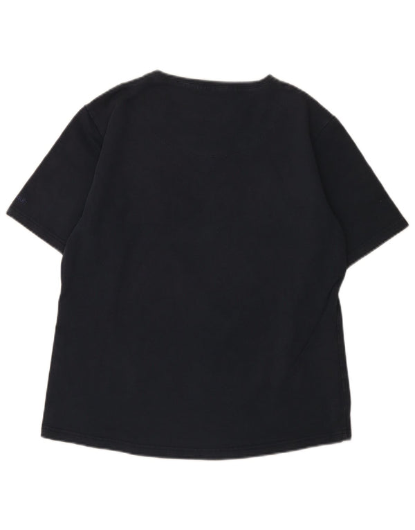 T-shirt da donna Barbour Top UK 18 XL cotone blu navy