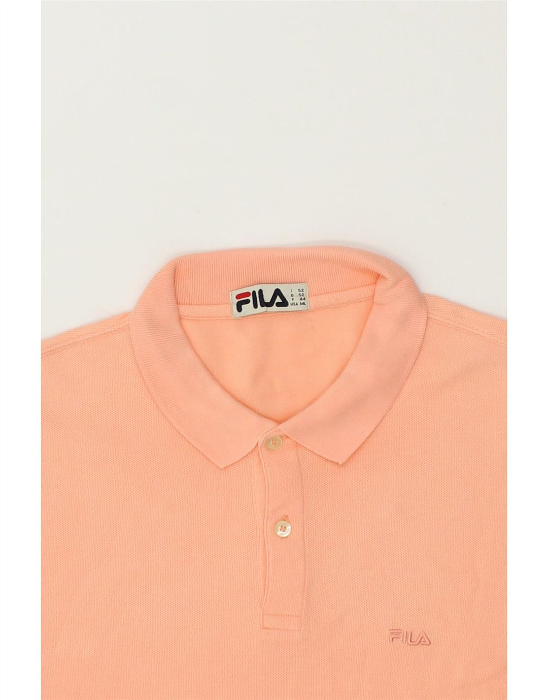 FILA Mens Polo Shirt Medium Pink Vintage Fila and Second-Hand Fila from Messina Hembry 