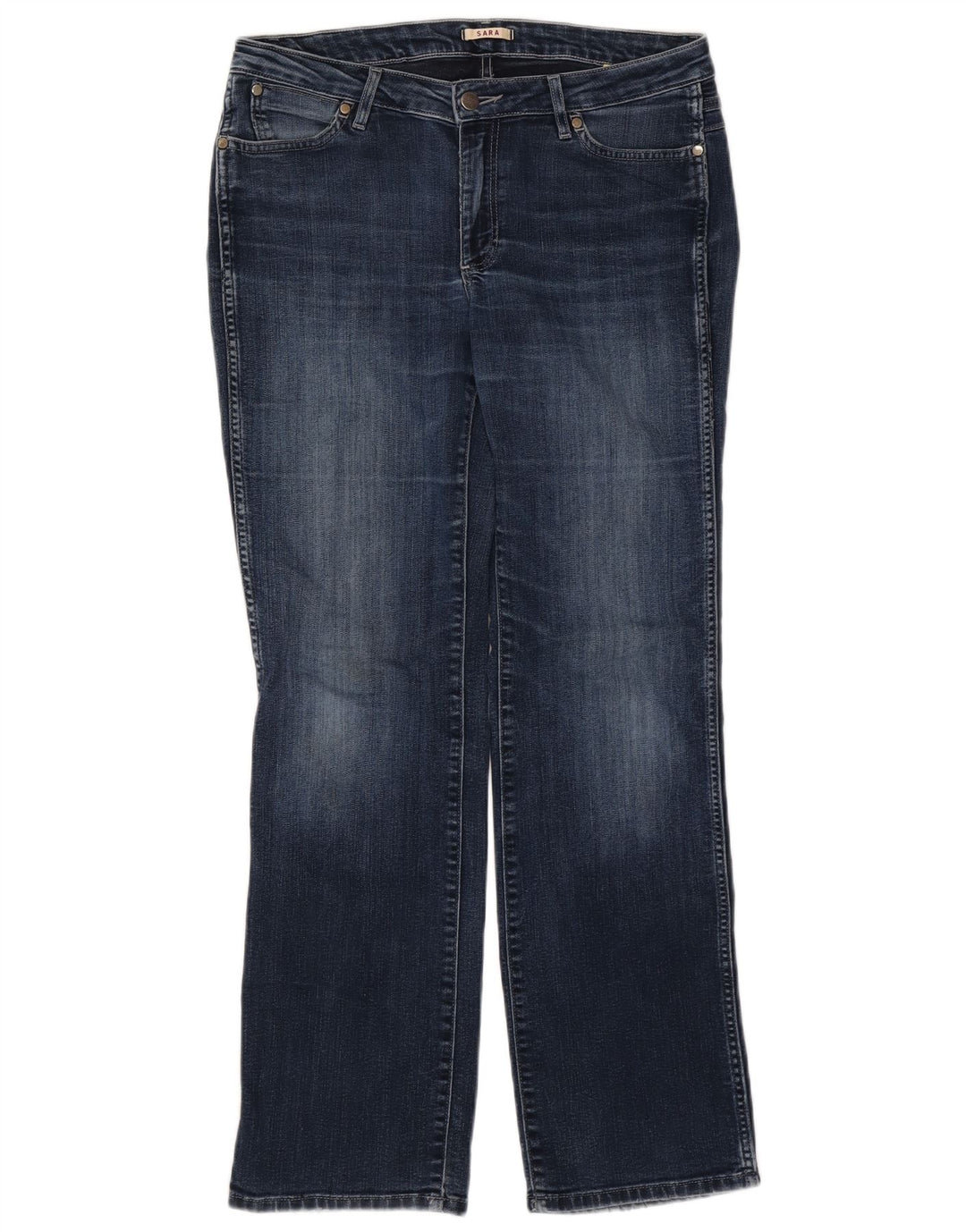 Jeans dritti Wrangler da donna Sara W32 L32 cotone blu