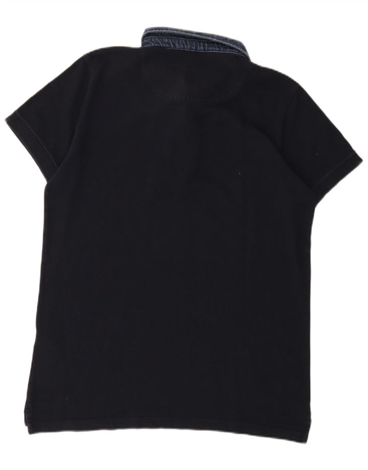 Polo da uomo Diesel 2XL in cotone blu navy