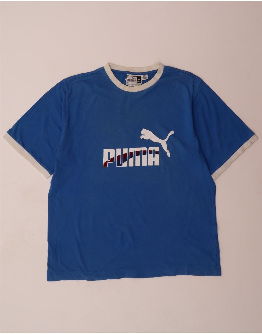 T-shirt grafica da uomo PUMA Top XL Blu Colourblock