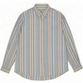 Camicia da uomo Lacoste taglia 44 XL gessato blu
