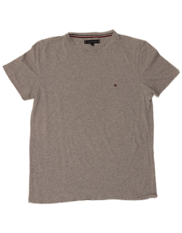 T-shirt da uomo Tommy Hilfiger Top grande grigio chiazzato