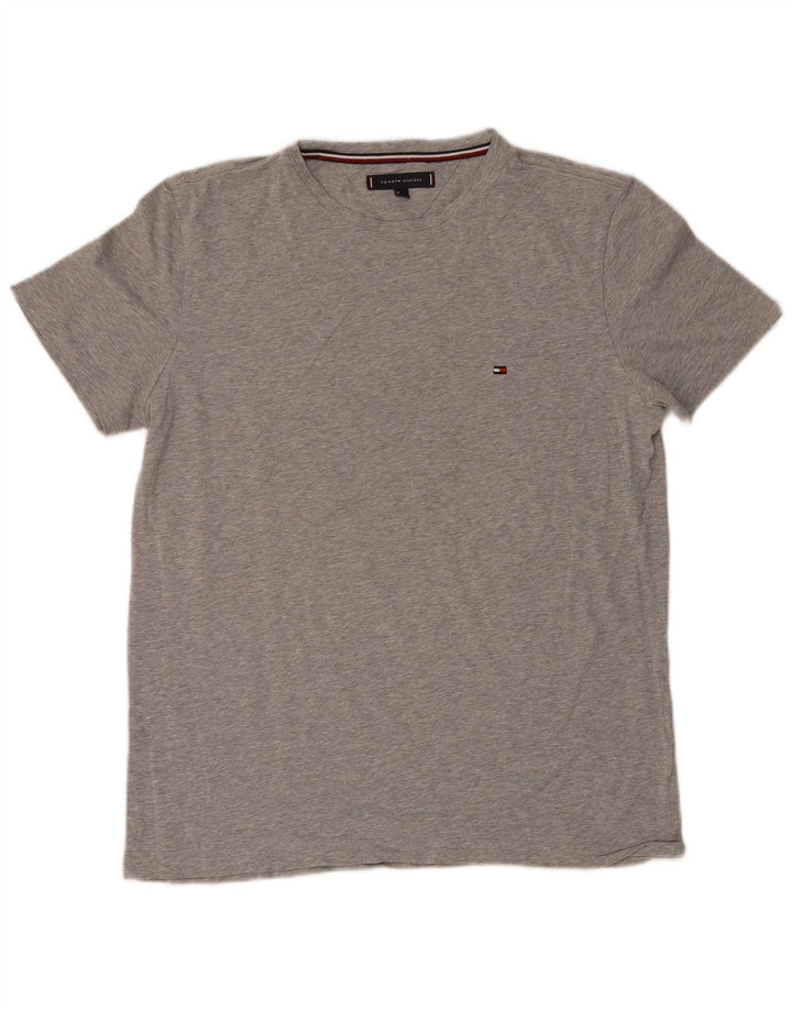 T-shirt da uomo Tommy Hilfiger Top grande grigio chiazzato