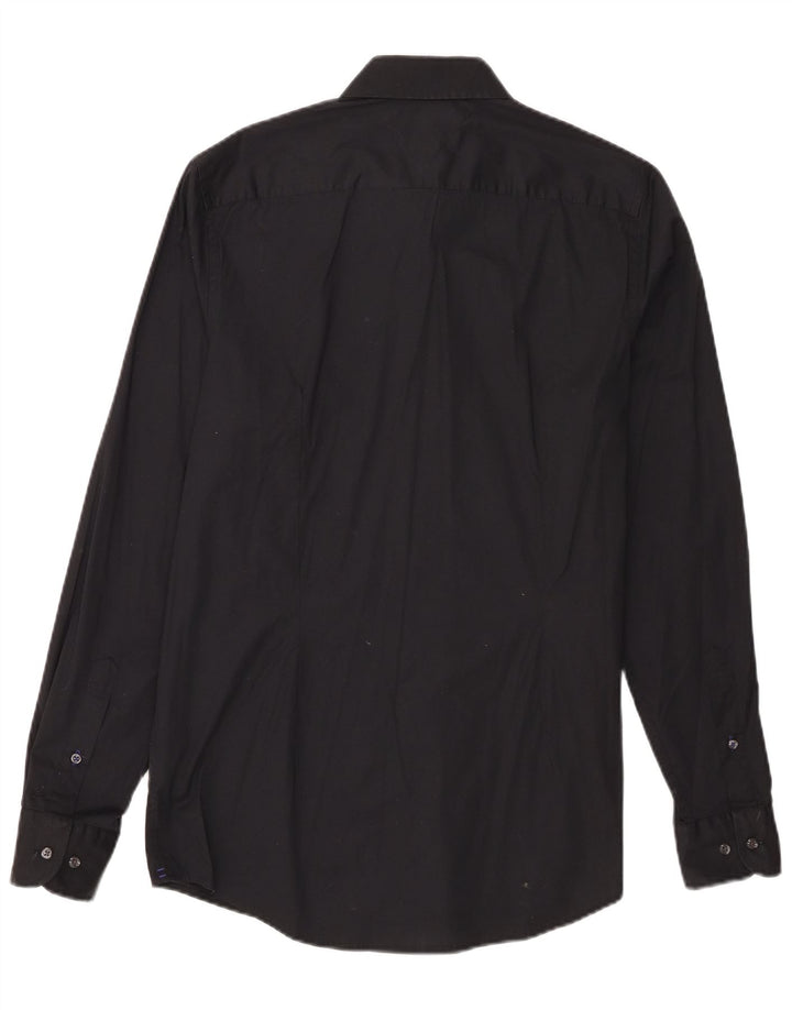 Camicia da uomo slim fit elasticizzata Tommy Hilfiger grande cotone nero