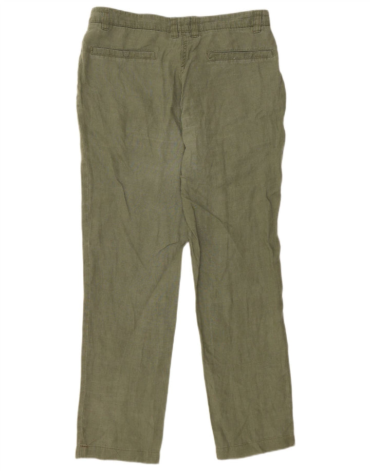 Pantaloni chino dritti da donna di Dack IT 42 medio W30 L27 verde