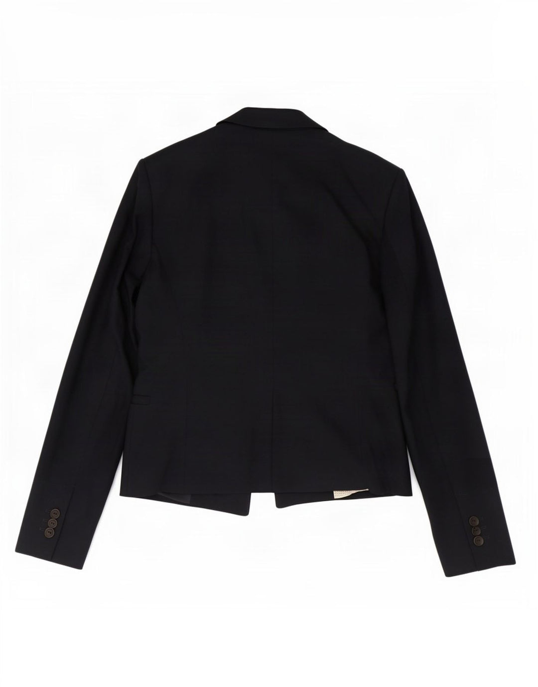 Giacca blazer a 1 bottone da donna Zara UK 12 cotone blu navy medio