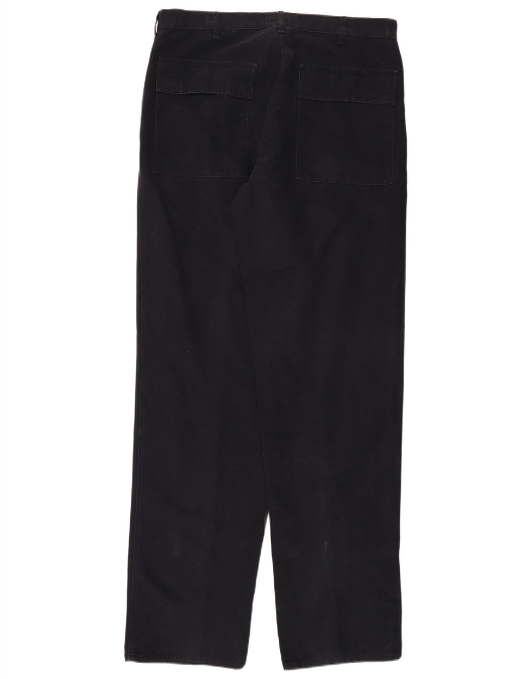 Pantaloni chino dritti da uomo ARMANI EU 52 XL W36 L36 cotone blu navy