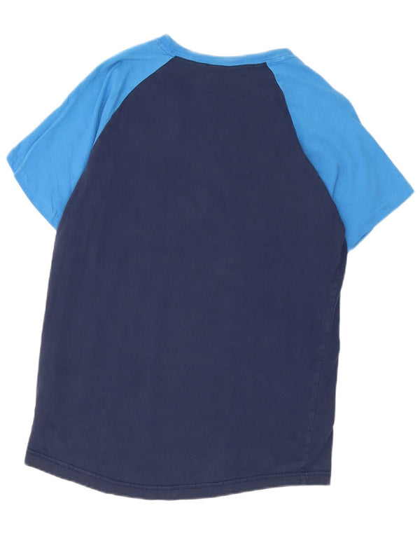 T-shirt grafica da uomo Nike Top in cotone color block medio blu navy