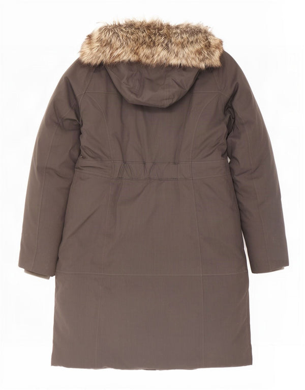 Cappotto imbottito con cappuccio da donna The North Face UK 10 piccolo nylon grigio