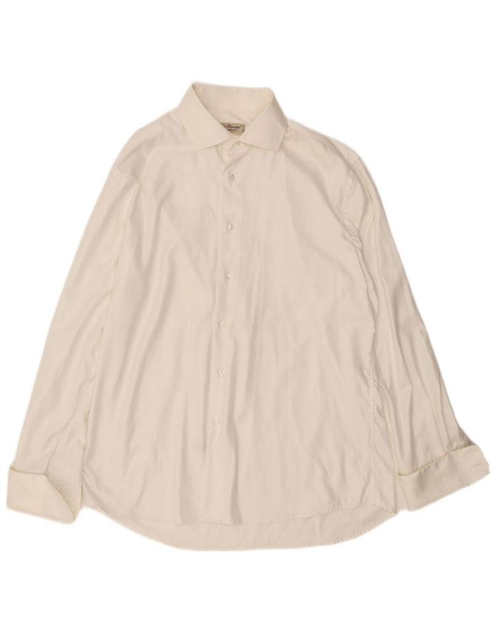 Camicia da uomo VINTAGE taglia 41 cotone bianco sporco medio