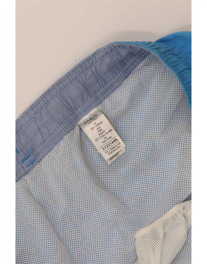 Pantaloncini da bagno da uomo Marks & Spencer 2XL blu poliestere