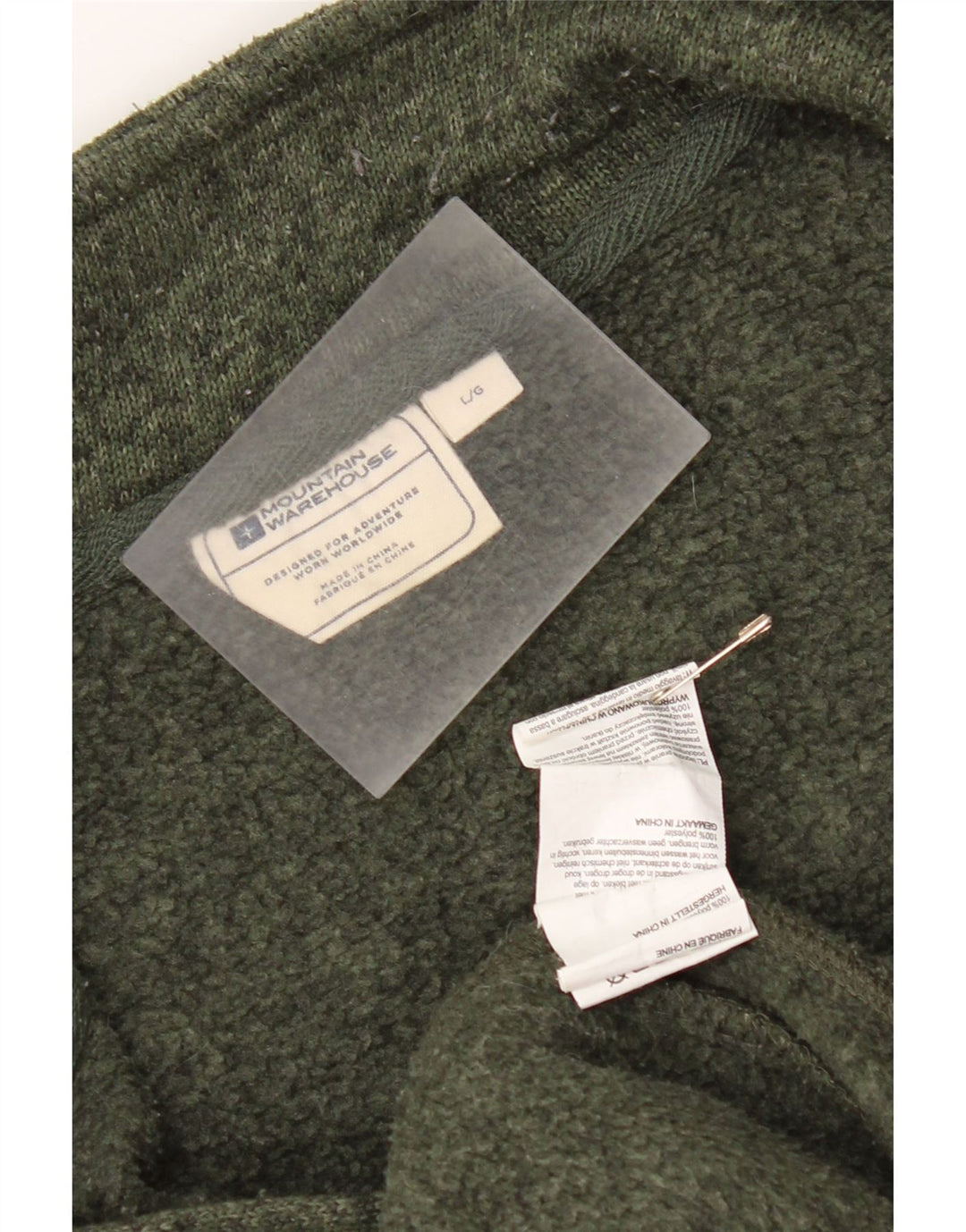 Giacca da tuta da uomo Mountain Warehouse, grande, in poliestere screziato color kaki