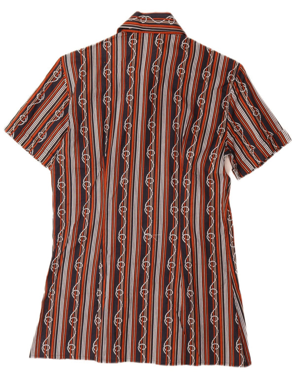 Camicia a maniche corte da uomo Mass taglia 15 1/2 39 a righe nere medie