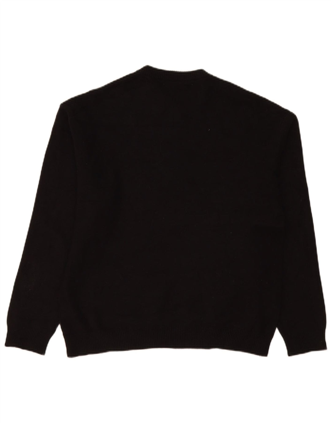 Maglione Zara da uomo girocollo grande in viscosa nera