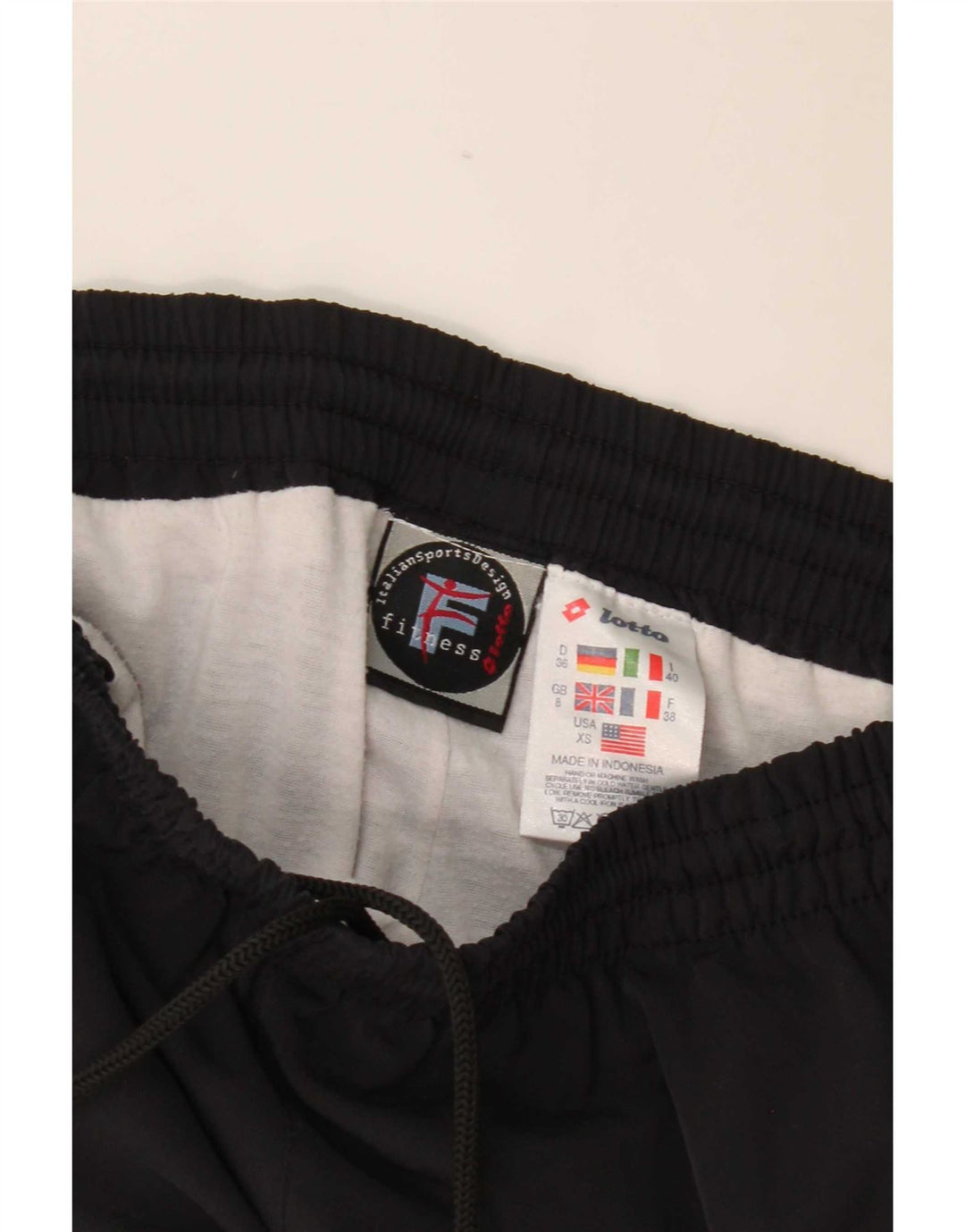 Pantaloni da tuta da donna Lotto UK 8 Small Poliestere nero