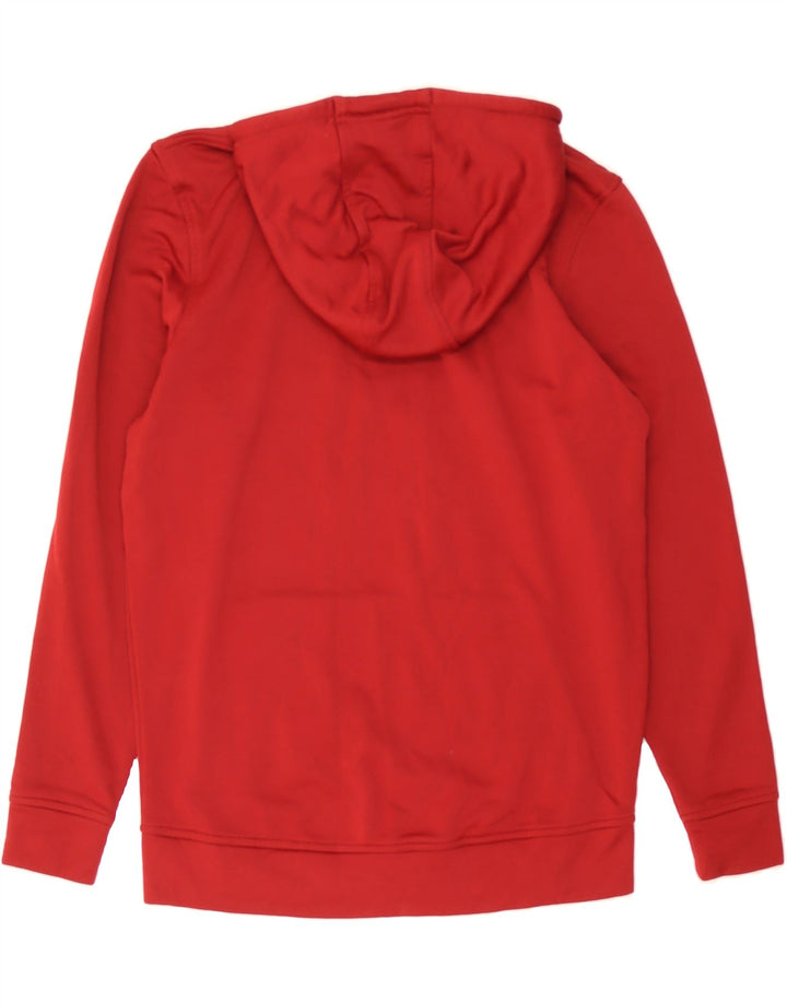 UNDER ARMOUR Mens Graphic Hoodie Jumper Small Red Polyester Vintage Under Armour and Second-Hand Under Armour from Messina Hembry 