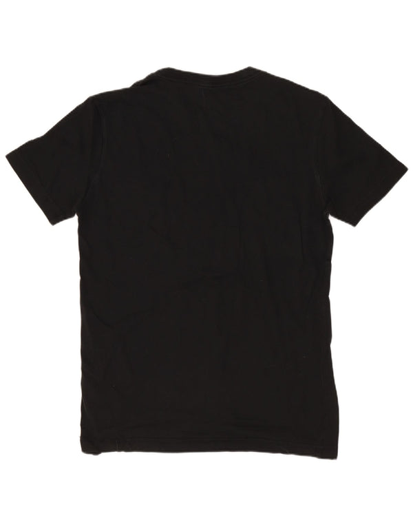CALVIN KLEIN JEANS Mens Graphic T-Shirt Top Small Black Cotton