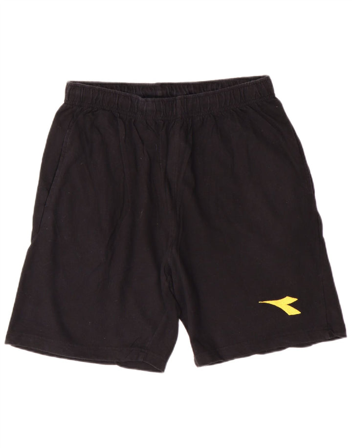 DIADORA Mens Sport Shorts Large  Black Cotton