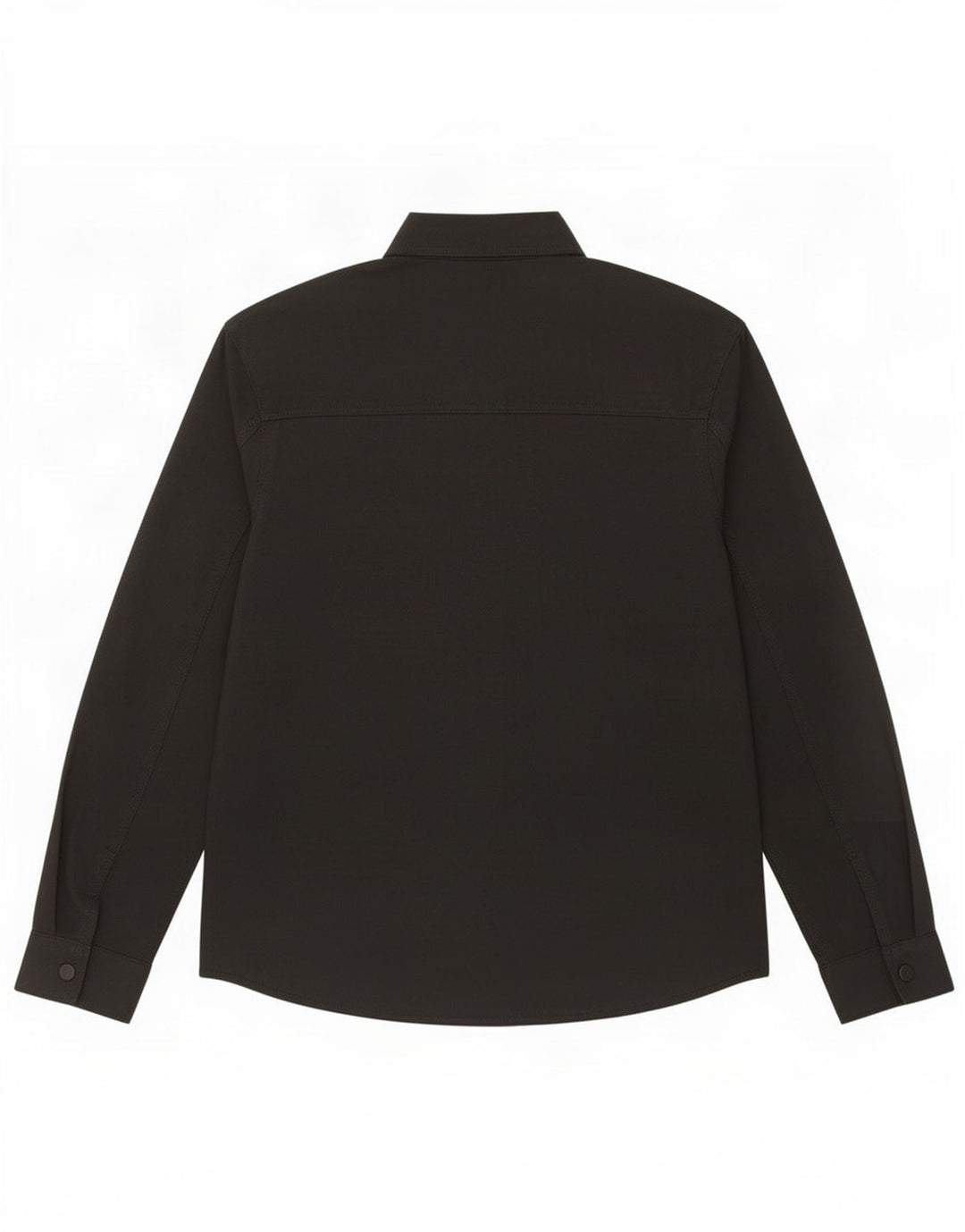 Camicia overshirt da uomo Zara piccola in poliestere nero