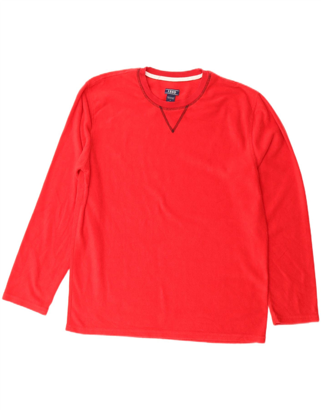Maglione in pile da uomo IZOD grande rosso in poliestere