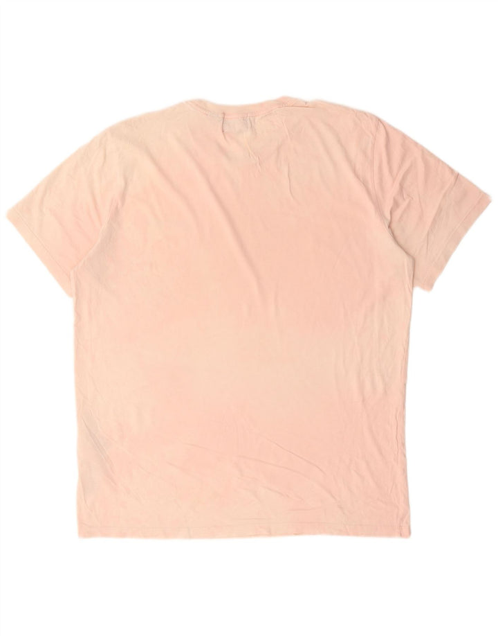 T-shirt slim da uomo Dockers Top grande in cotone rosa