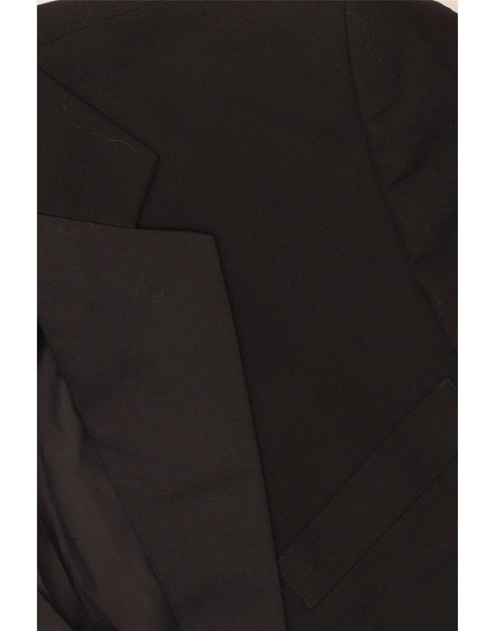 Giacca blazer a 2 bottoni da uomo Marks & Spencer UK 38 poliestere nero medio
