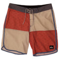 Pantaloncini da bagno da uomo Quiksilver in poliestere color block rosso medio
