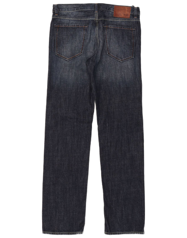 Jeans dritti da uomo Hugo Boss W34 L34 cotone blu