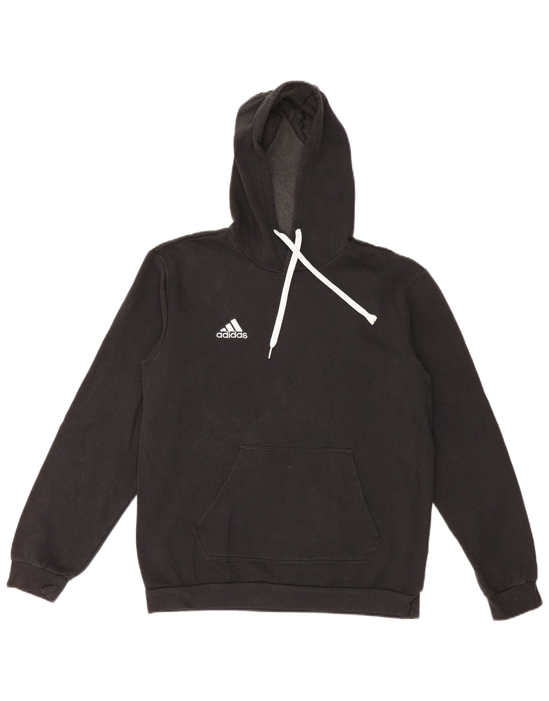 Felpa con cappuccio da uomo Adidas Medium in cotone nero