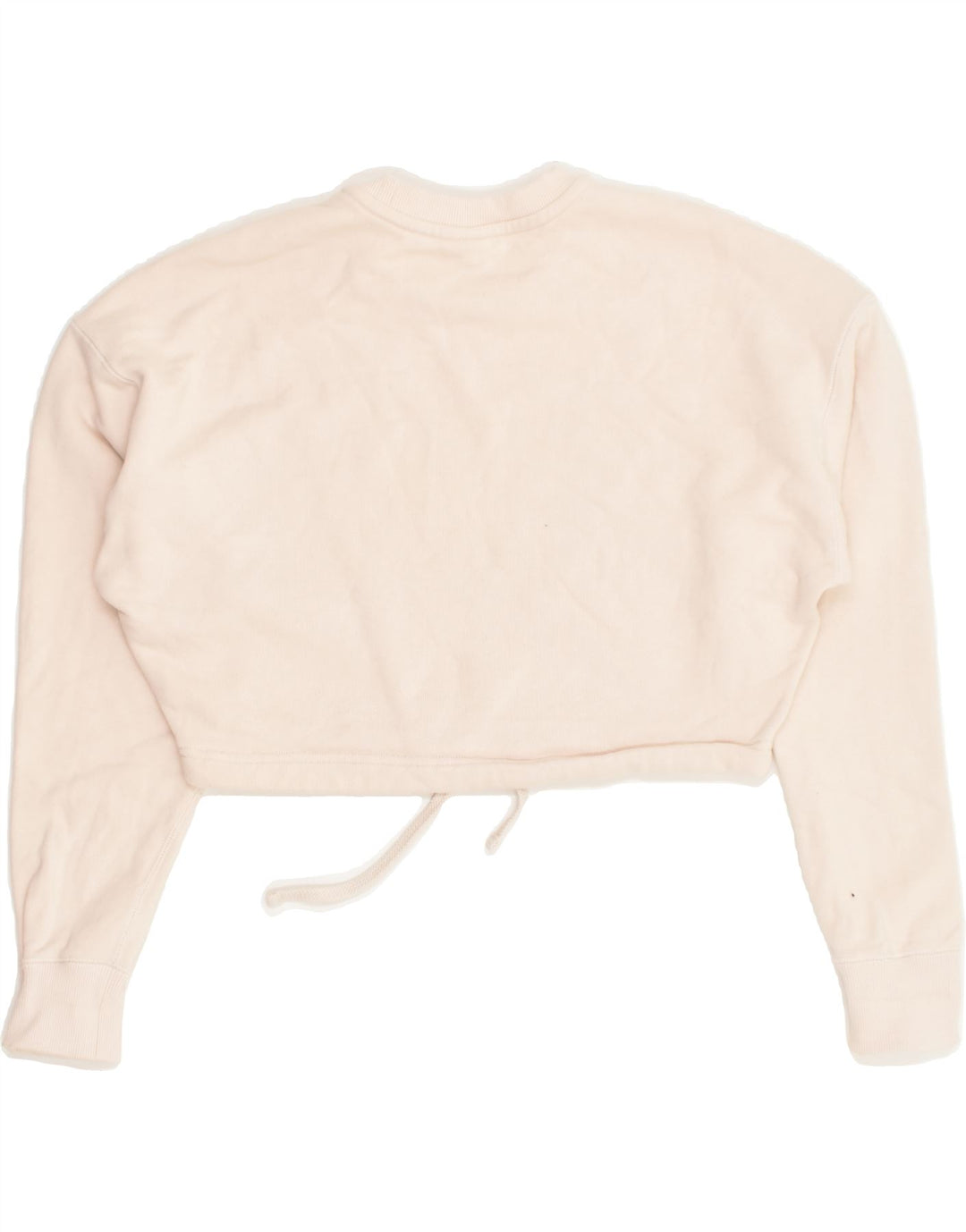 PUMA Womens Oversized Crop Sweatshirt Jumper UK 6 XS Pink Cotton | Vintage Puma | Thrift | Second-Hand Puma | Used Clothing | Messina Hembry 