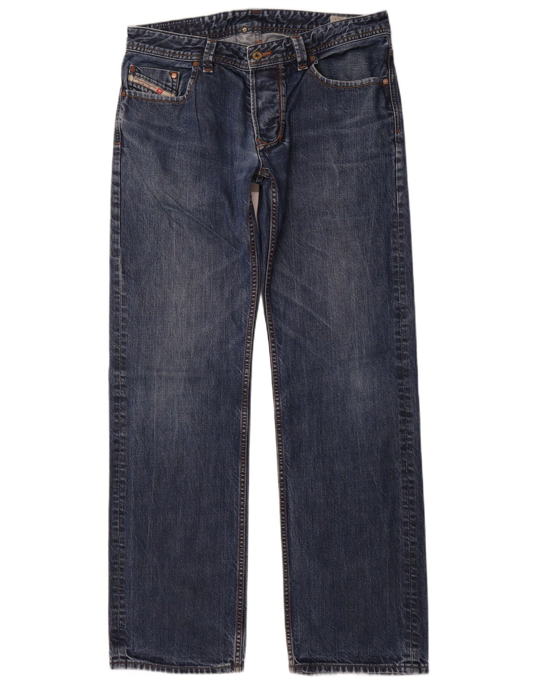 DIESEL Jeans dritti da uomo Larkee W34 L34 cotone blu