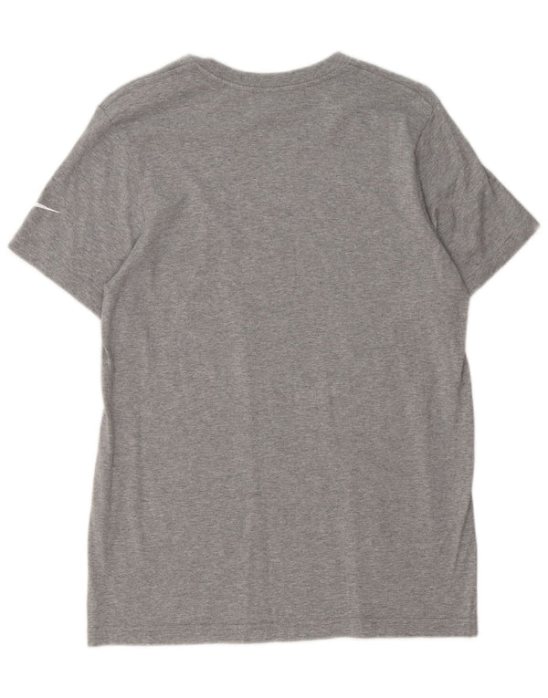 T-shirt grafica slim fit Nike NFL da uomo in cotone grigio medio