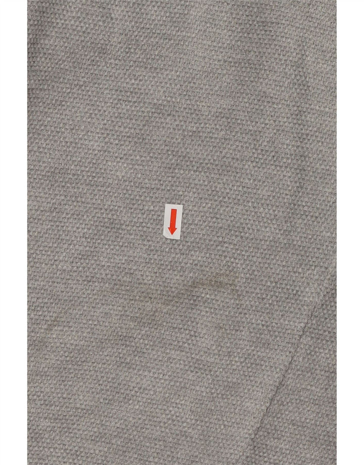 Maglione maglione girocollo da uomo Zara XL in cotone grigio